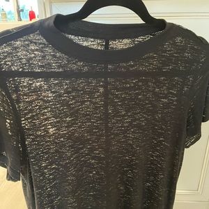 Lululemon Black Burn-out tee Size 4
